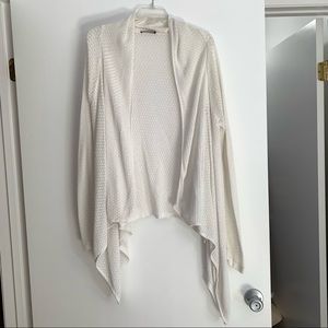 WHITE KNIT CARDIGAN